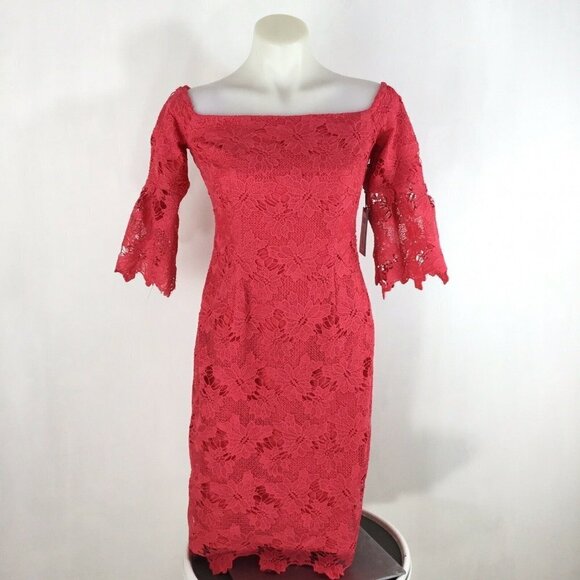 Vince Camuto Poppy Off The Shoulder Lace Dress size 2 - Picture 1 of 8